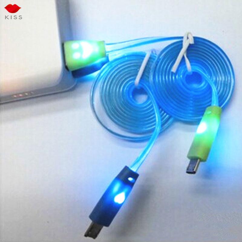 Cáp sạc phát sáng 1m flowing Light Micro USB 2.0