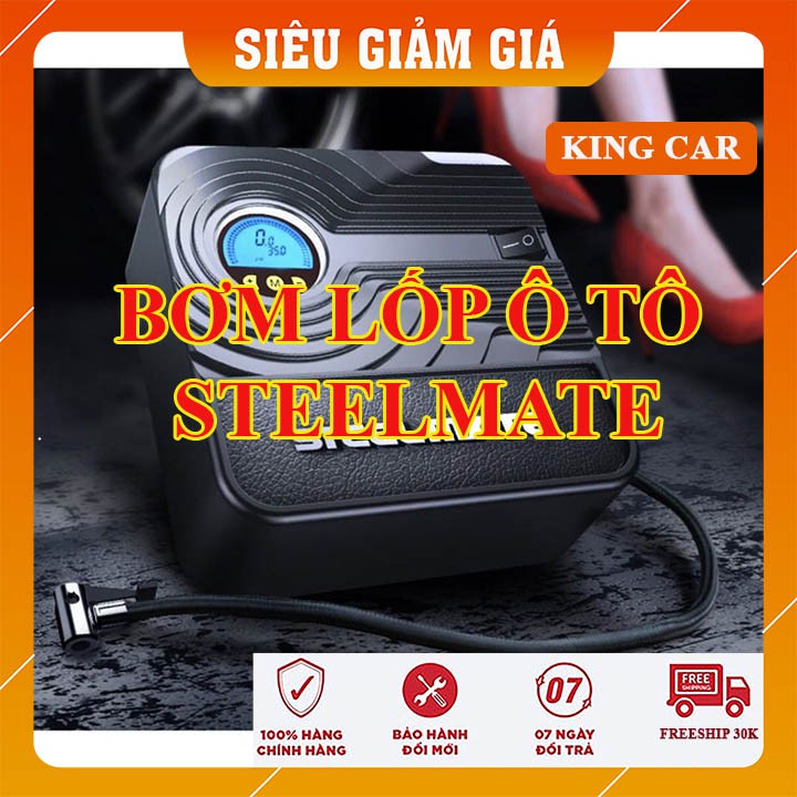 Bơm ô tô STEELMATE P05, P03 {BH 12 tháng} - Bơm xe ô tô, xe máy thông minh cảm biến hơi tự ngắt