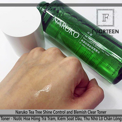 NARUKO TEA TREE SHINE CONTROL AND BLEMISH CLEAR TONER 150ML - NƯỚC HOA HỒNG TRÀ TRÀM