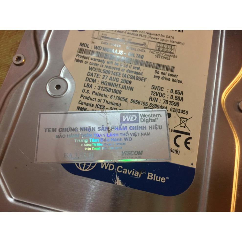 Ổ Cứng WD 160GB Sata - Cũ (PC)