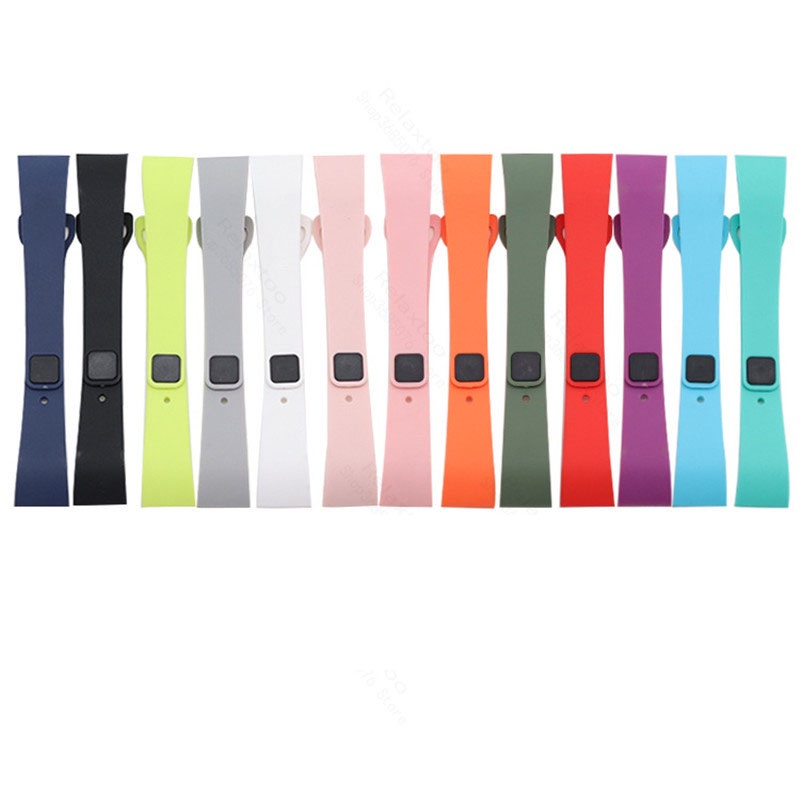 Dây đeo thay thế chất liệu silicon màu trơn cho Xiaomi Mi Band 4C