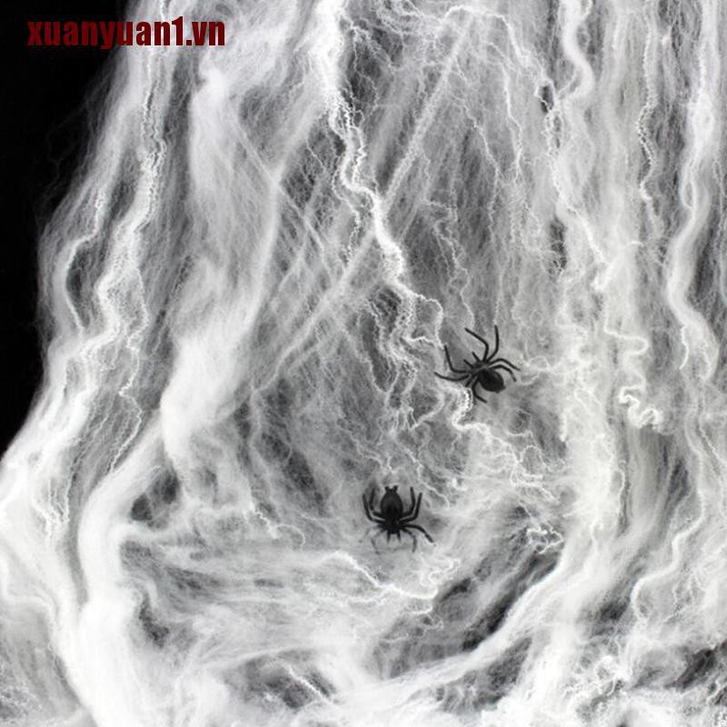 Mạng Nhện Trang Trí Halloween Có Thể Kéo Dài Co Giãn XUANYUAN1