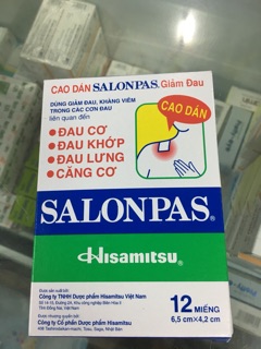 Miếng dán giảm đau Salonpas