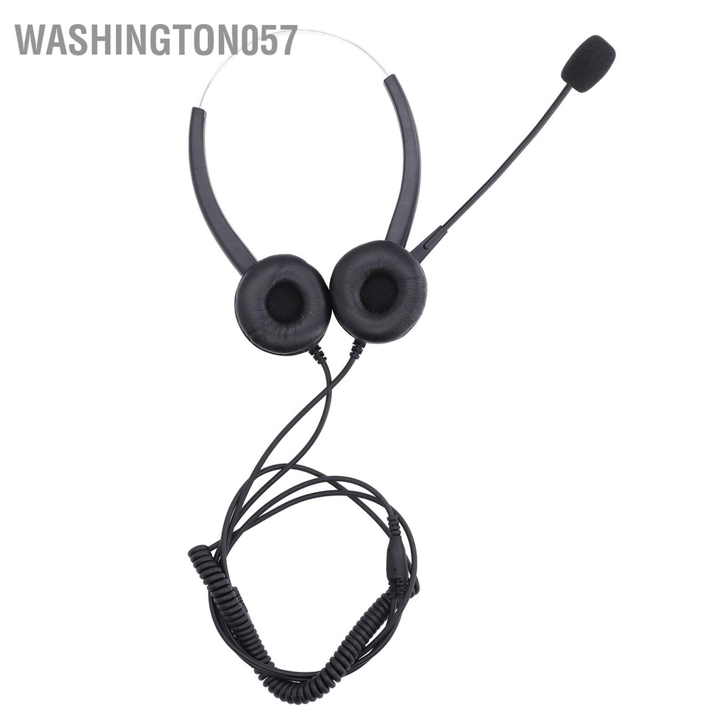 Washington057 Tai nghe Call Center Có thể Điều chỉnh Tiếng ồn dây Dịch vụ Khách hàng cho Giao diện RJ9