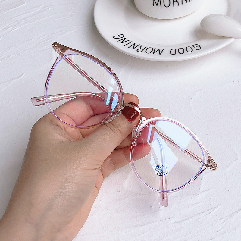 Mắt Kính TR90 Tròng Kim Loại Chống Ánh Sáng Xanh Thời Trang