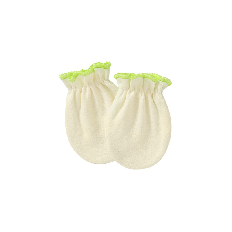 1 Đôi Găng Tay Cotton Mềm Mại Chống Trầy Xước Cho Bé Sơ Sinh