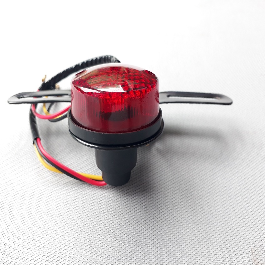 Đèn hậu tổ ong có kèm pad biển số đèn hậu độ classic Cafe Racer Tracker Win 67 Dream Cub và các loại xe