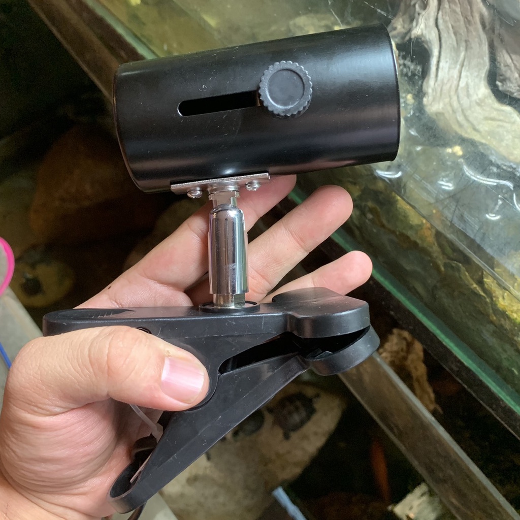 Kẹp đèn ngắn cho bò sát thú cưng quay 360 độ | Vietpetgarden