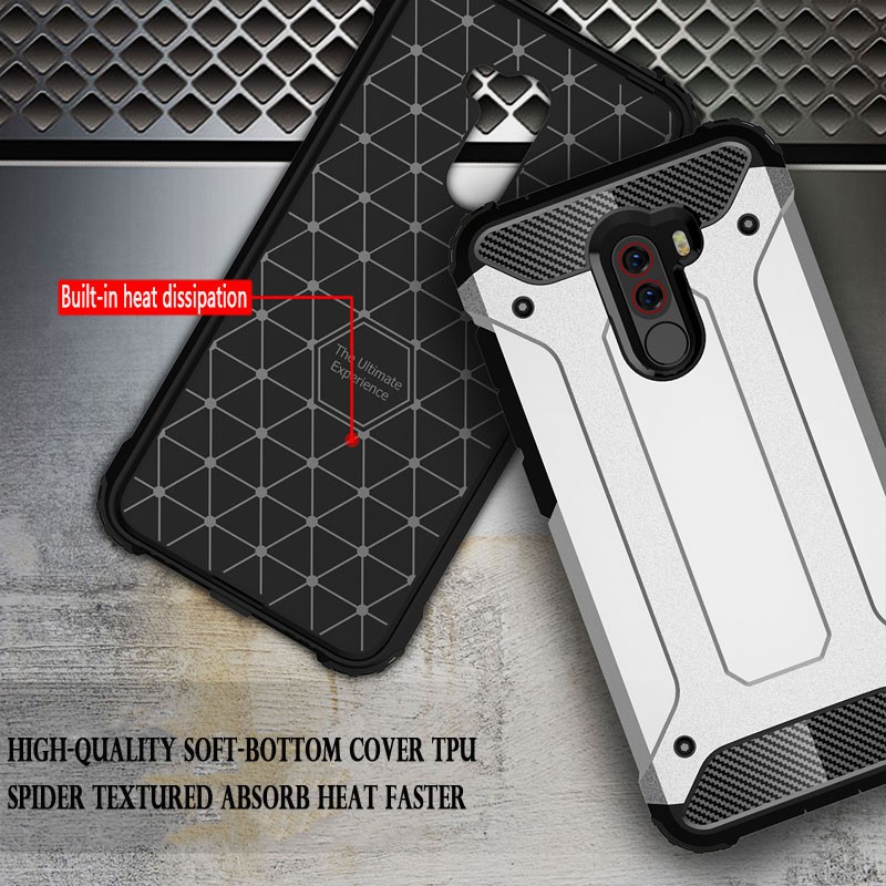 Ốp lưng điện thoại chống sốc có thanh đỡ cho Xiaomi Pocophone F1