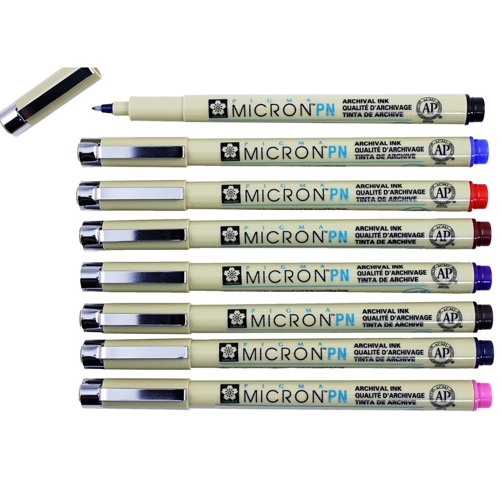 MICRON PN - BÚT LINE ĐI NÉT CHUYÊN NGHIỆP SAKURA PIGMA MICRON NGÒI PN (NHIỀU MÀU)