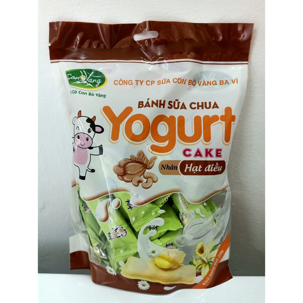 Bánh Sữa Chua Xốp Giòn Ba Vì Nhân Hạt Điều 250g