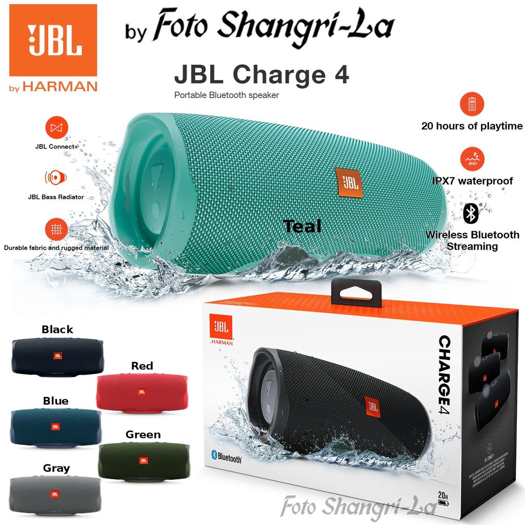 Loa Bluetooth kháng nước JBL CHARGE 4 Chính Hãng Bảo Hành 12 Tháng