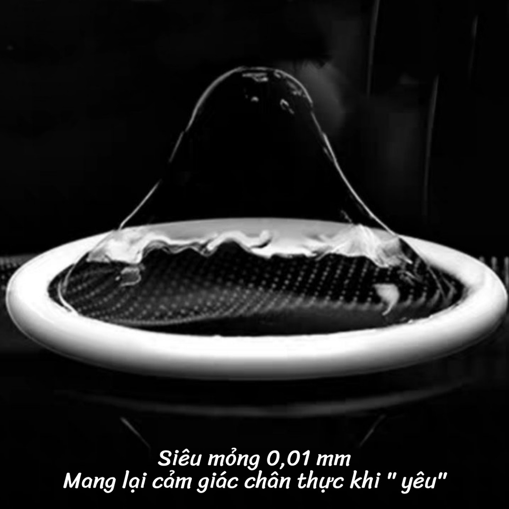 Bao cao su OLO Thin 001 mm Square, bcs 0.01 siêu mỏng chống xuất tinh sớm kéo dài thời gian