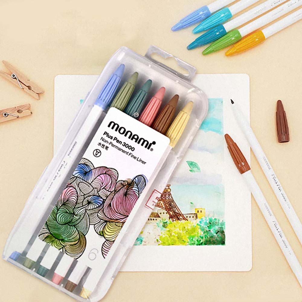 Bộ Bút Đánh Dấu 5/6/7/12 Màu Ngòi 0.4mm Dùng Vẽ Tranh Tiện Dụng