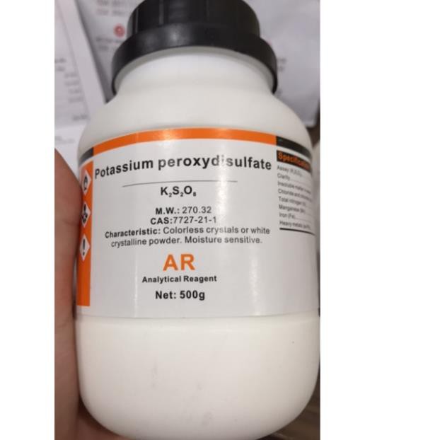 Hoá chất Potassium persulfate CAS 7727-21-1 K2S2O8 Xylong lọ 500g Kali persunfat
