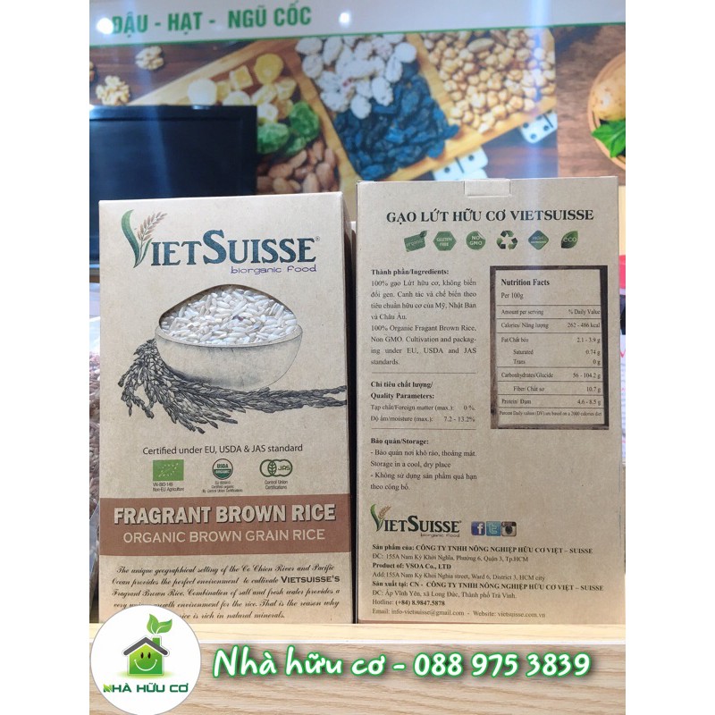Tổng hợp các loại gạo hữu cơ Vietsuisse