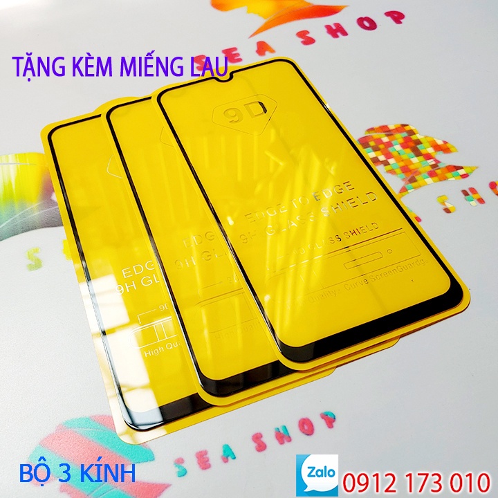 Kính cường lực 9D Samsung A20, A30, A50, A50S, A30S, A31, M21, M31, M30, M30S, M10, M10S, A10, A10S - Full màn