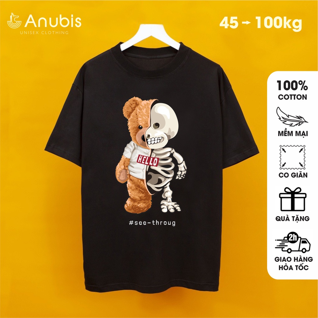 Áo Thun Unisex Teddy Bộ Xương | Anubis Store