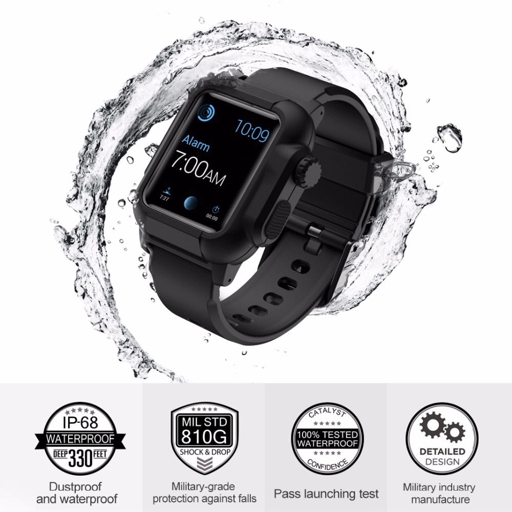 【Apple Watch Strap】Ốp chống sốc chống nước cho đồng hồ thông minh Apple Watch Series 4/5/6/se 40mm 44mm