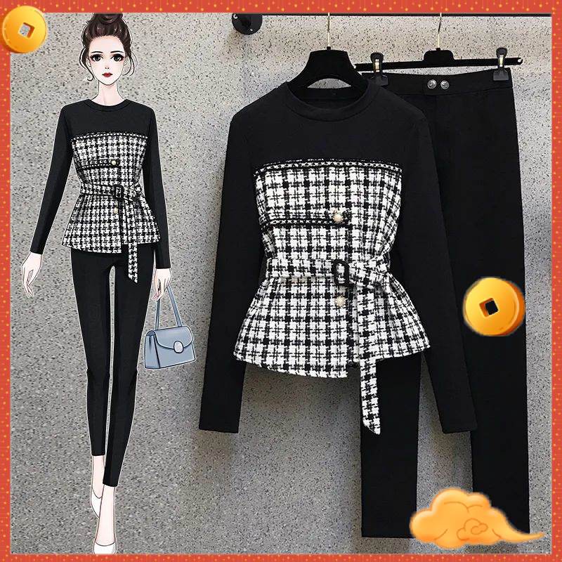 Bộ quần áo có size lớn thời trang xuân thu dành cho nữ (có bán lẻ)