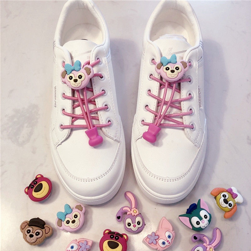 Khóa Dây Giày Không Cần Buộc Kiểu Hoạt Hình Tiện Lợi Cho Người Lớn Và Trẻ Em