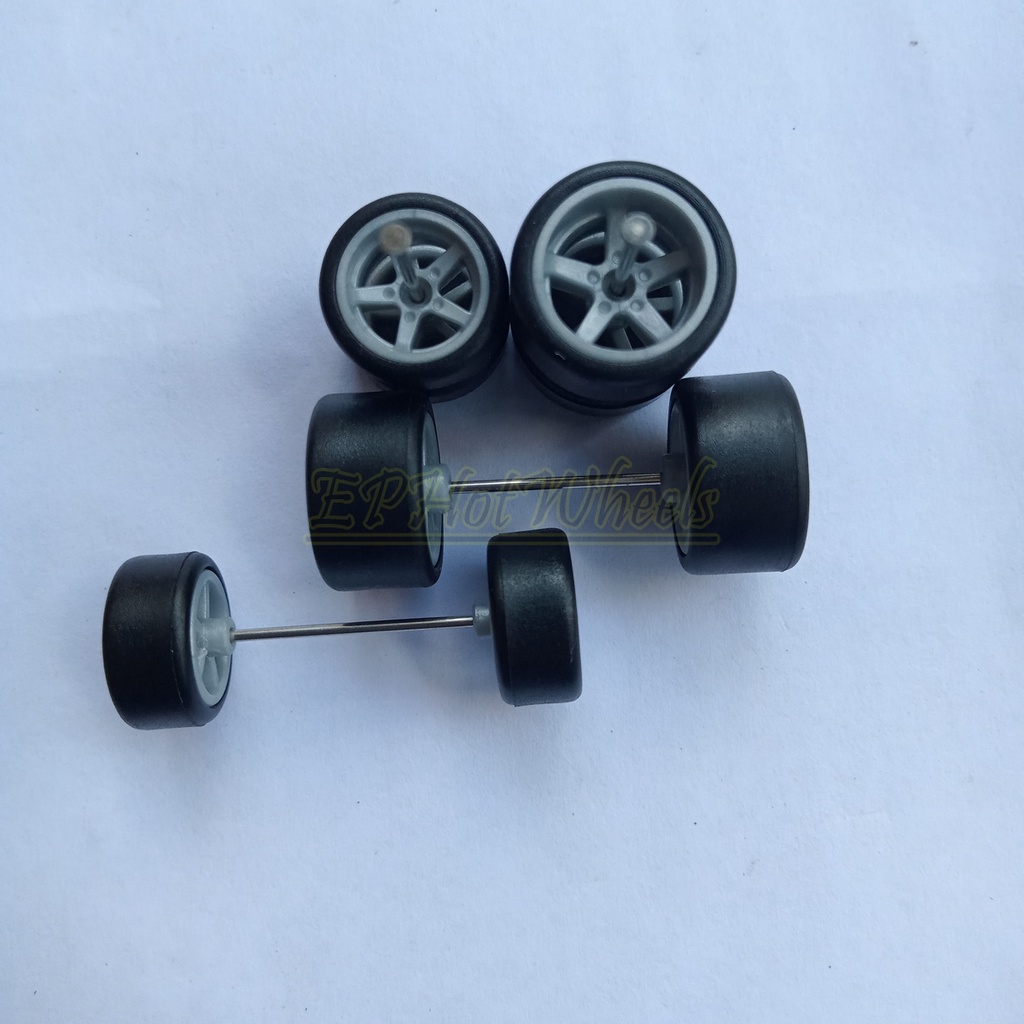 Hot WHEELS Bánh Xe Cao Su ORI VELG Màu Xám 5 Tấn Ngôi Sao