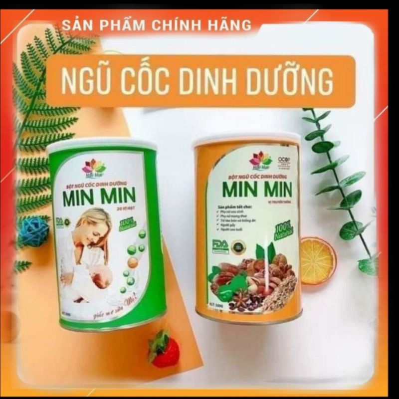 [CHÍNH HÃNG_1kg] NGŨ CỐC LỢI SỮA CAO CẤP MIN MIN - NGŨ CỐC BẦU CHUẨN OGRANIC