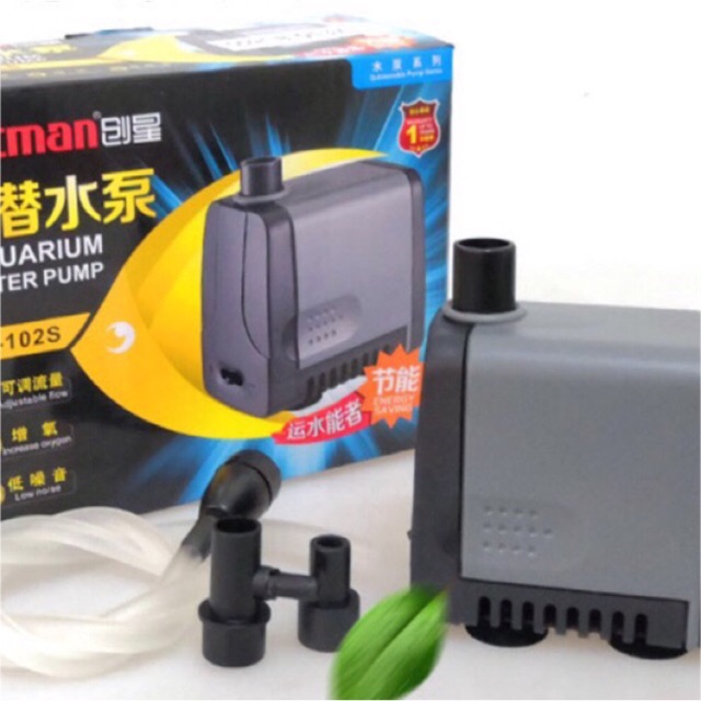 Máy bơm nước bể cá Atman AT-102S - Bơm hồ cá mini 6W - HÀNG CÔNG TY