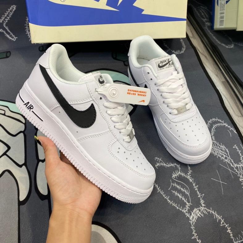 |  KHOAI SNEAKER| Giày thể thao A F 1 móc đen, trắng viền đen sc