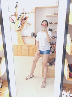💕 Sandal chiến binh cột dây da thật 