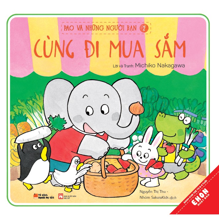 Sách - Ehon Nhật Bản: Pao Và Những Người Bạn 2 - Cùng Đi Mua Sắm