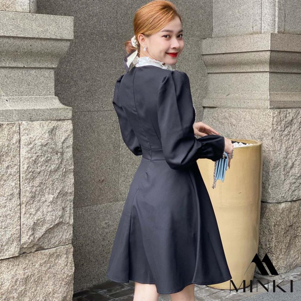 [NEW2022] ĐẦM XANH ĐEN PHỐI REN NGỰC - CHẤT LIỆU REN CAO CẤP - MÀU XANH VÀ ĐEN | BigBuy360 - bigbuy360.vn