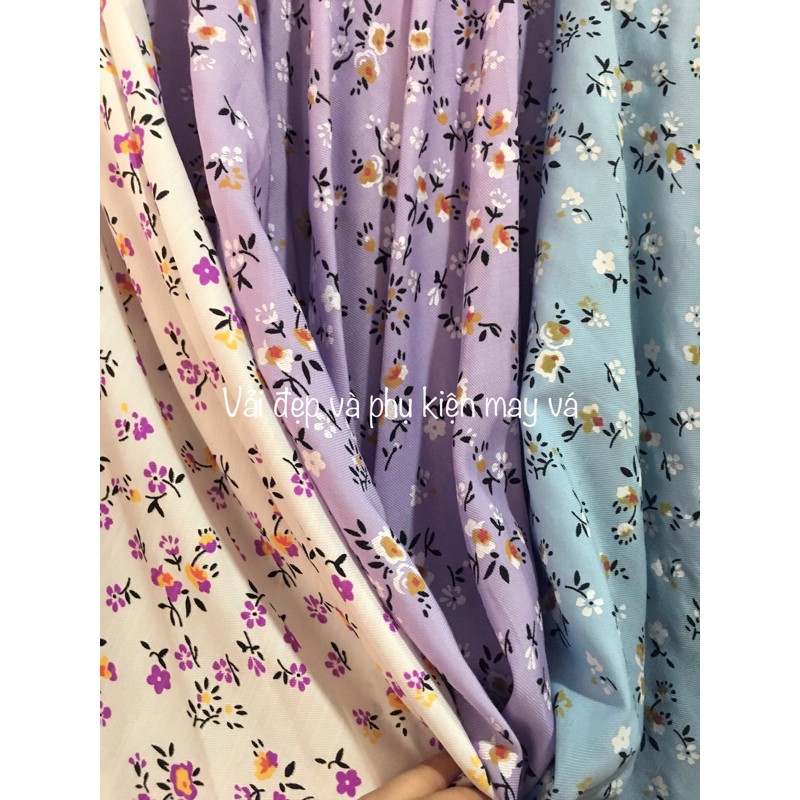 Vải Đũi Hoa Nhí chất mát và đẹp