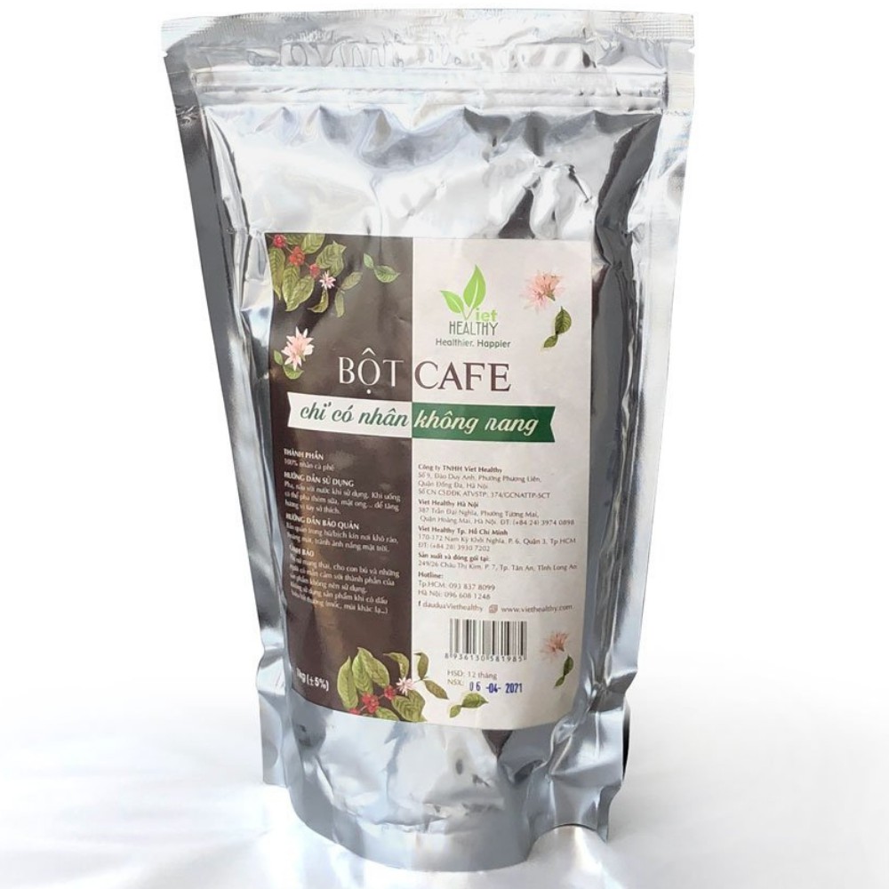 Cafe chỉ có nhân, không rang 1kg Viethealthy