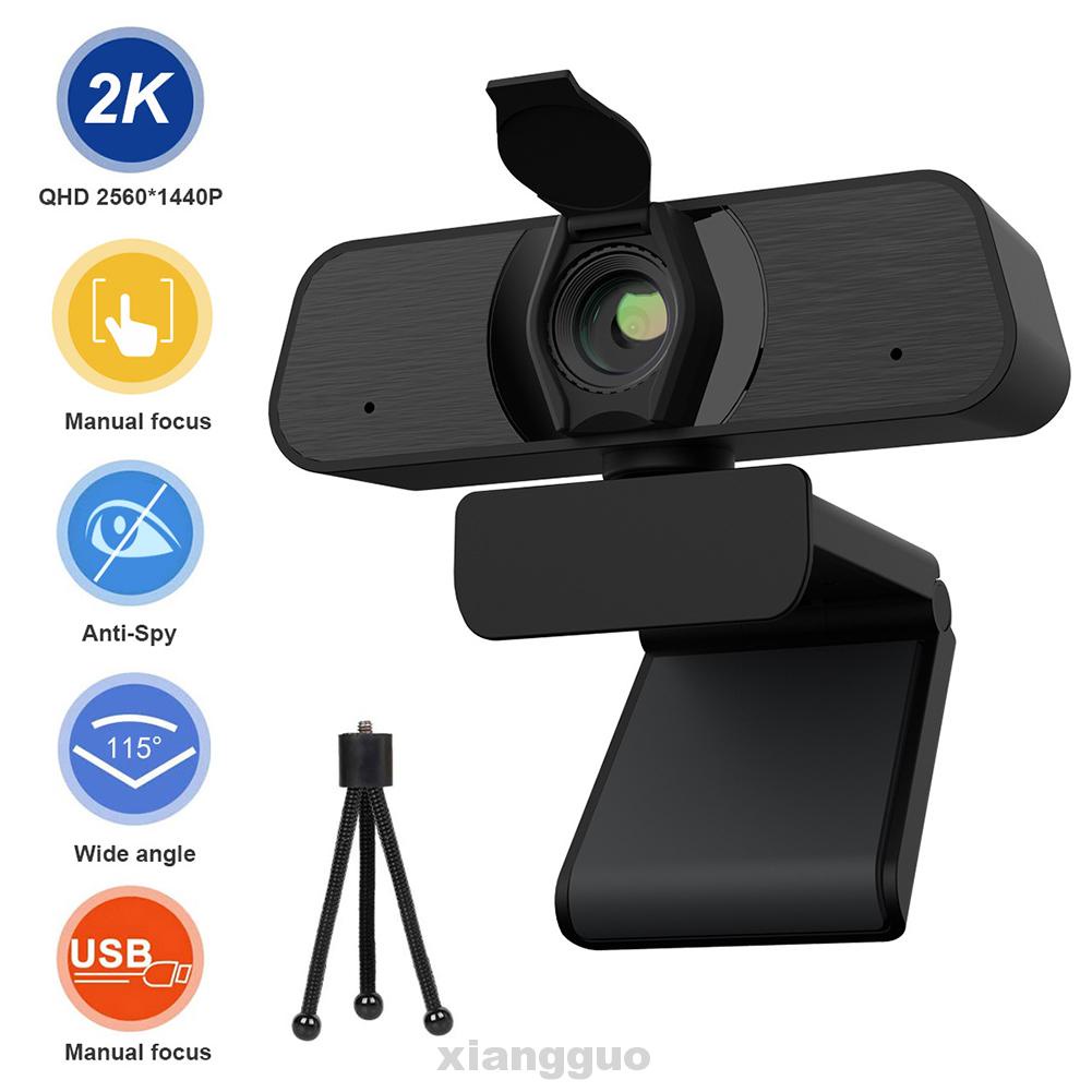 Webcam USB góc rộng 2K HD phích cắm và sử dụng trực tiếp | WebRaoVat - webraovat.net.vn