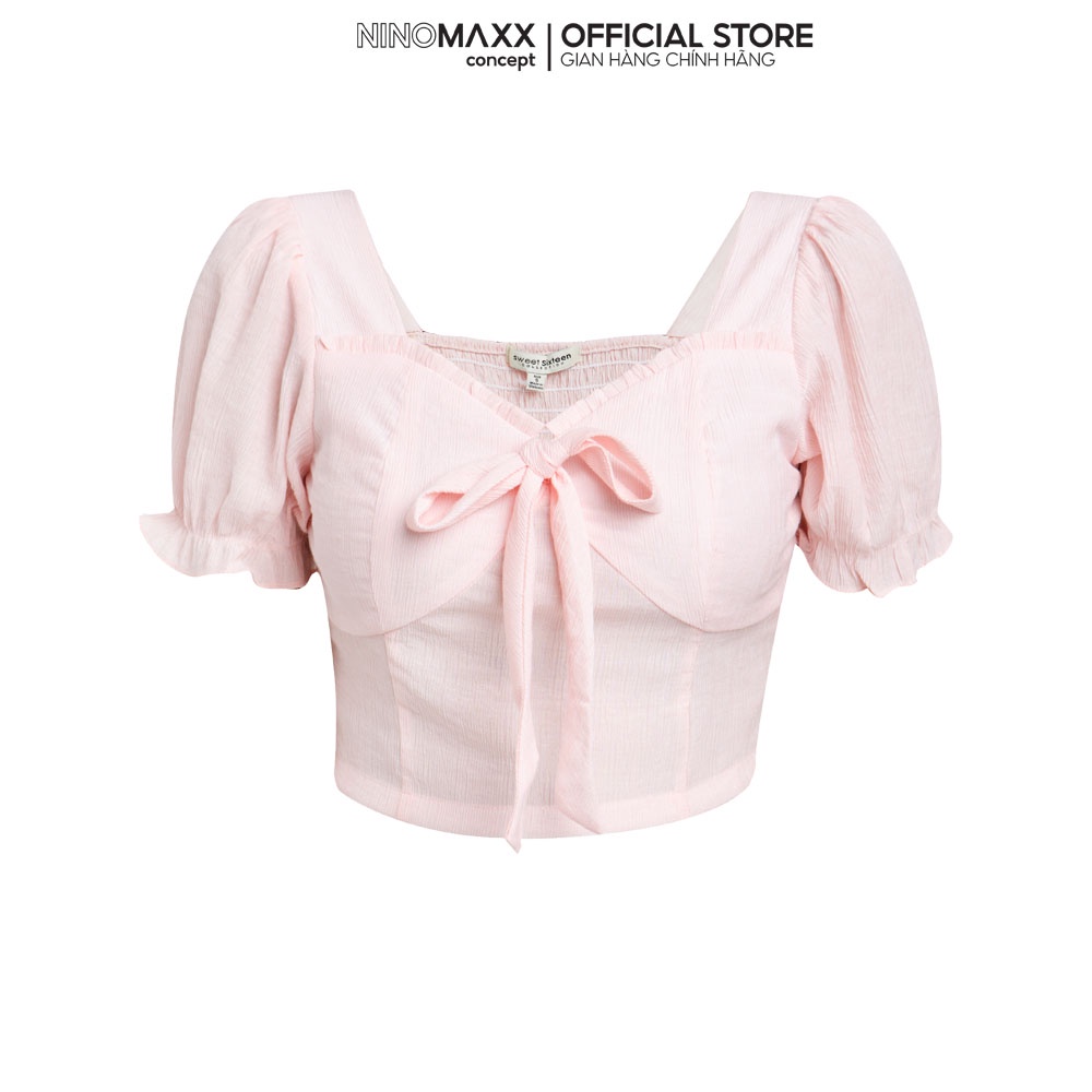 SWEET SIXTEEN Áo croptop Nữ tay ngắn chất liệu Rayon 1911107