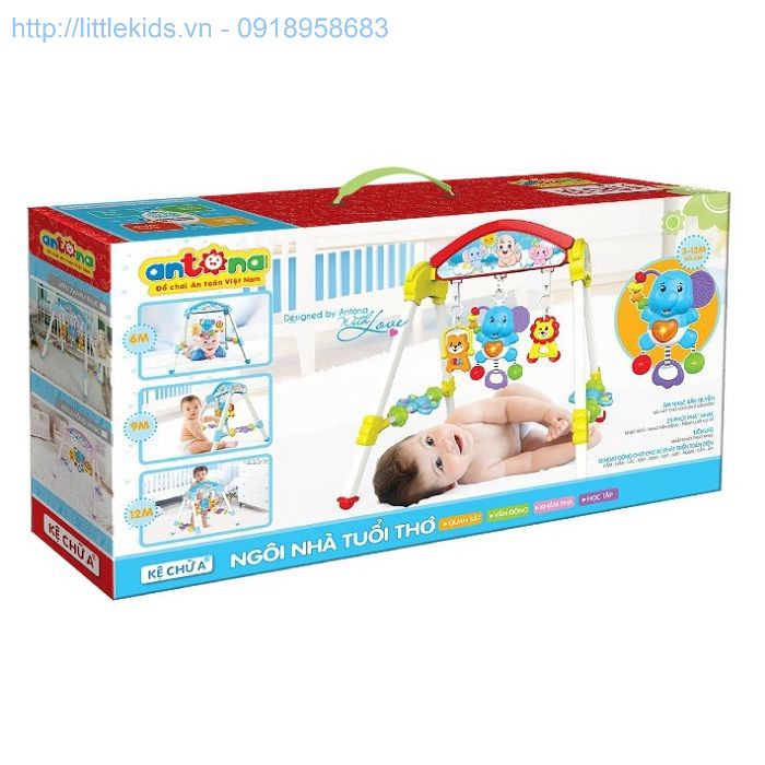Kệ Chữ A Antona - Ngôi Nhà Tuổi Thơ Hộp Nhạc Hình Voi (Cho Trẻ Từ 3-12M) - No.300/ 303D