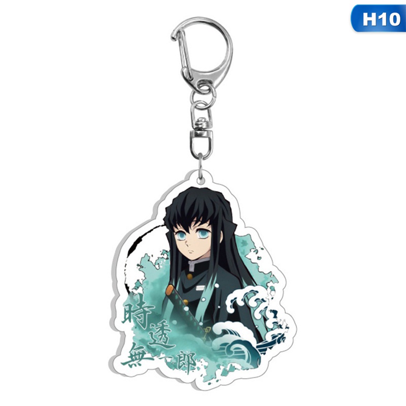 Móc khóa nhựa acrylic hình anime Demon Slayer Kimetsu no Yaiba