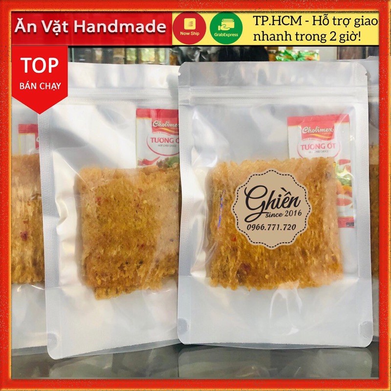 ĂN THỬ - 100 GRAM MỰC CÁN TẨM GIA VỊ, MỰC HẤP CỐT DỪA - Đồ ăn vặt tphcm