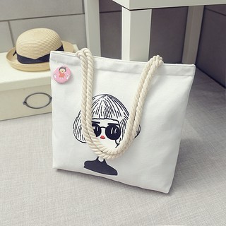 Mới Túi Vải Canvas Đeo Vai Thời Trang Mùa Thu Hàn Quốc 2017 Cho Nữ