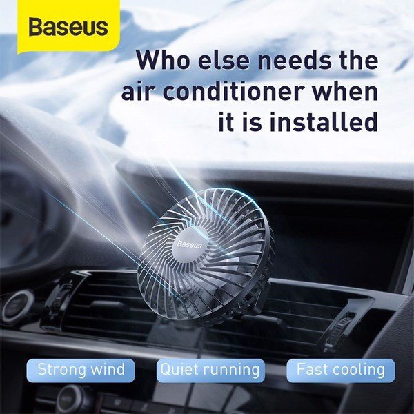 Quạt mini tiện dụng cho xe ô tô Baseus Departure Vehicle Fan