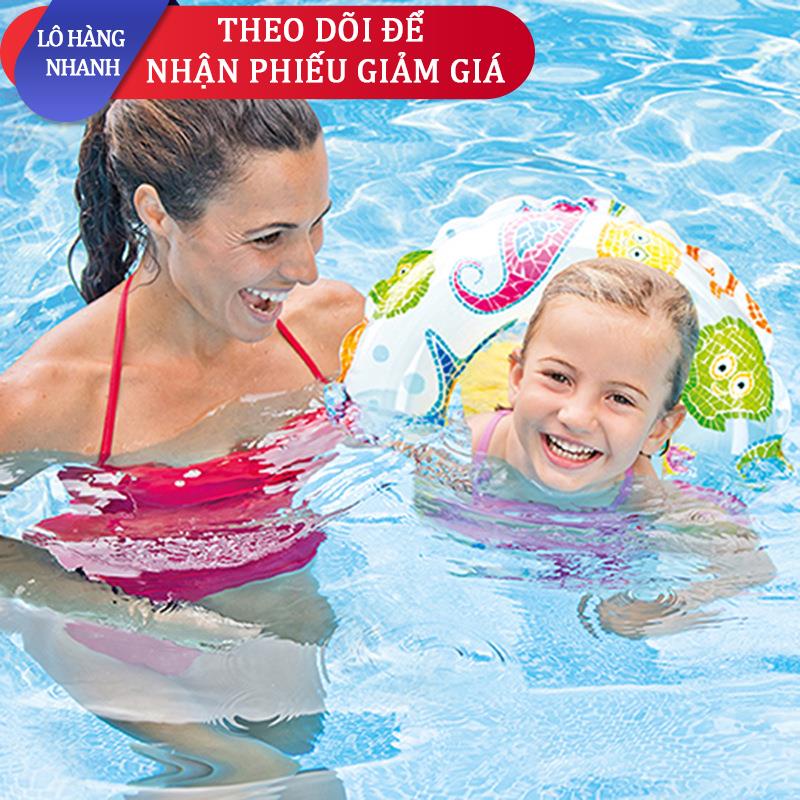 ✱﹍Vòng nổi INTEX pop group 59241 Vòng bơi trẻ em bơm hơi Phao cứu sinh Vòng bơi dưới cánh tay phù hợp cho bé 6-10 tuổi