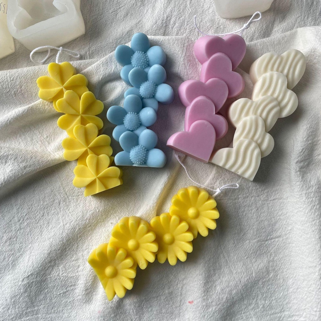 Khuôn Làm Nến / Xà Phòng Handmade Hình Trái Tim