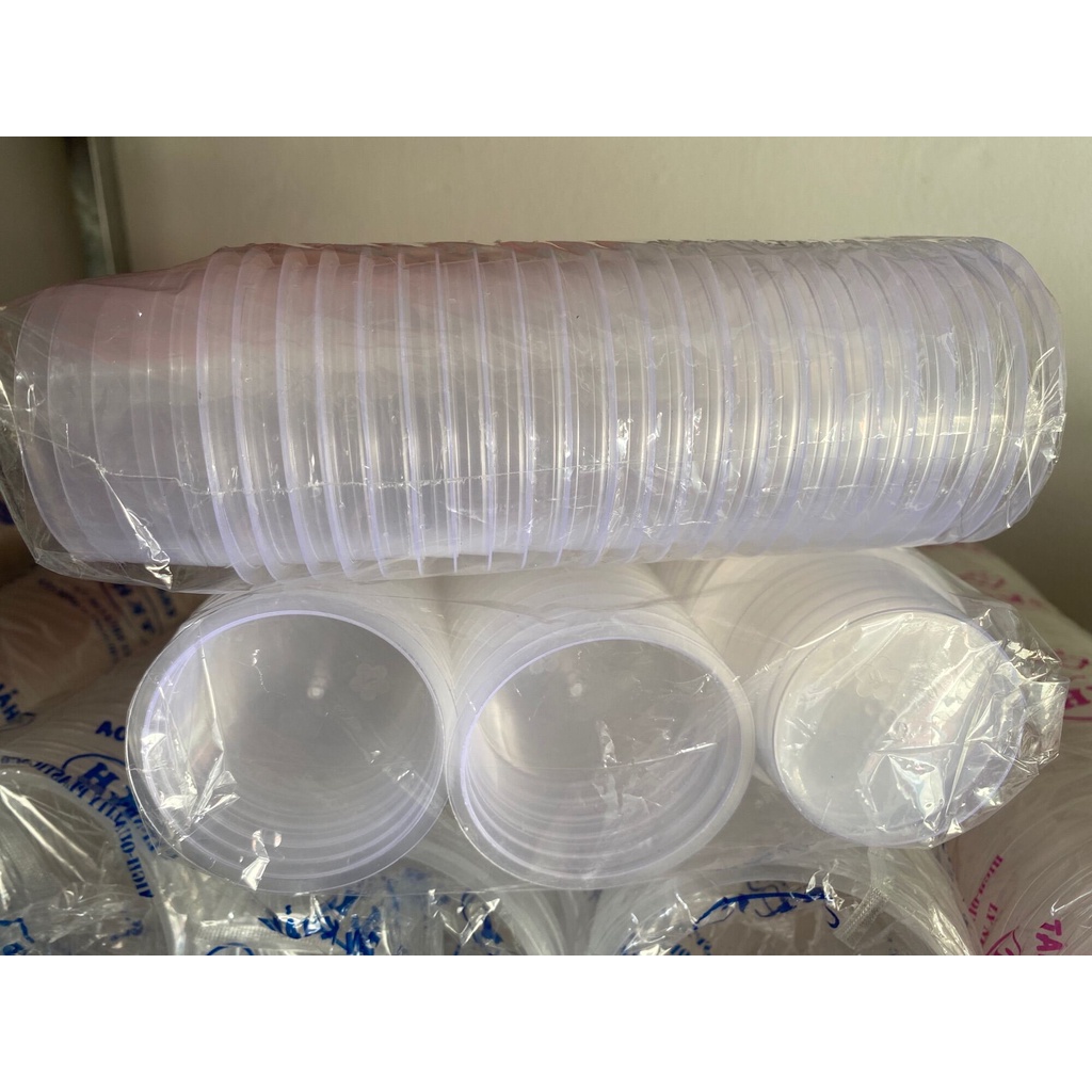 50 Hũ làm Bánh Flan Nhựa Kèm Nắp (75ml/hủ)