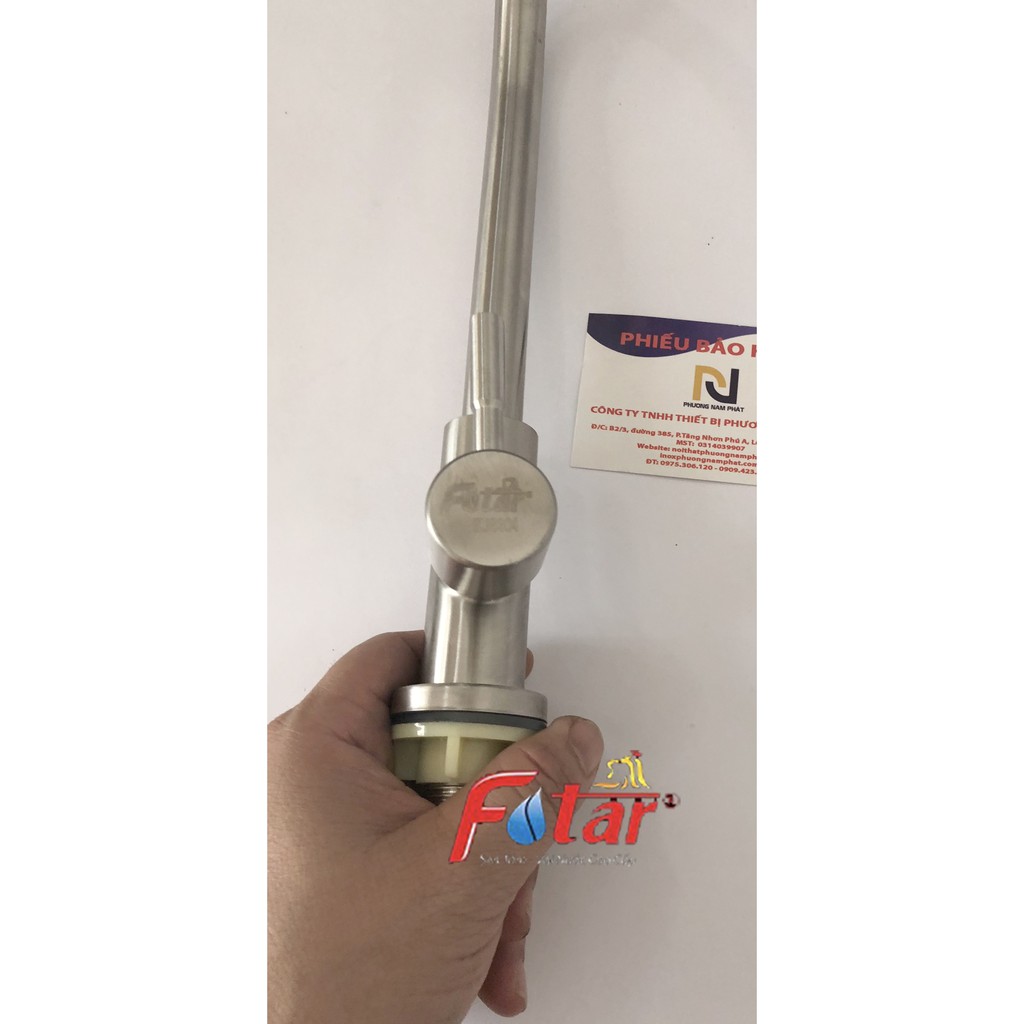 [VÒI NƯỚC MẠNH] Vòi Rửa Chén Bát Lạnh Inox 304 quay 360 độ dùng cho 2 hộc chậu N5002 Fotar | BigBuy360 - bigbuy360.vn