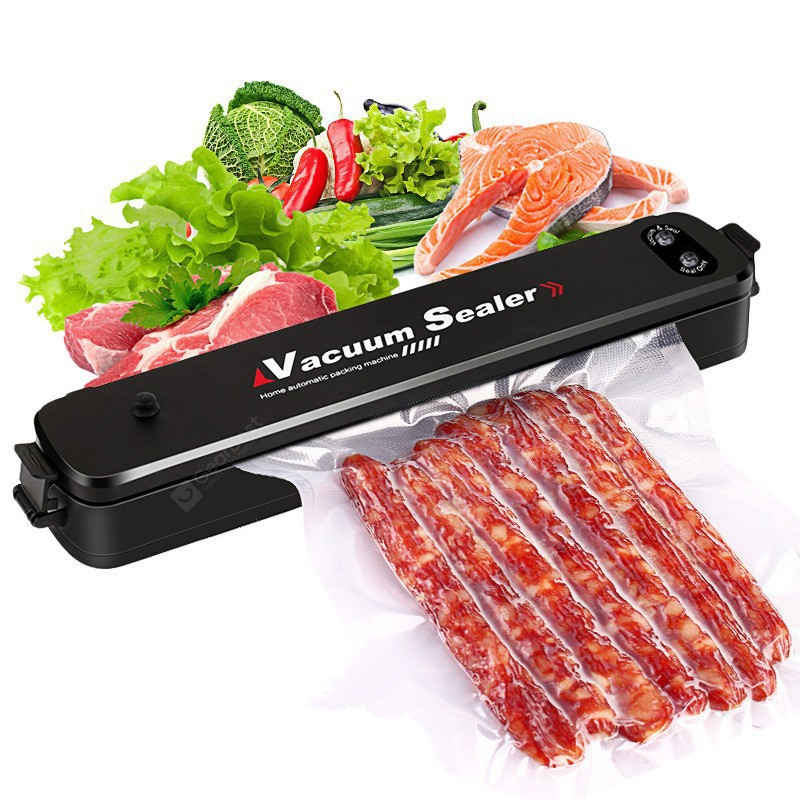 Máy hút chân không thực phẩm Vacuum Sealer dùng cho gia đình- Tặng 10 túi hút chân không rộng 20cm dài 25cm