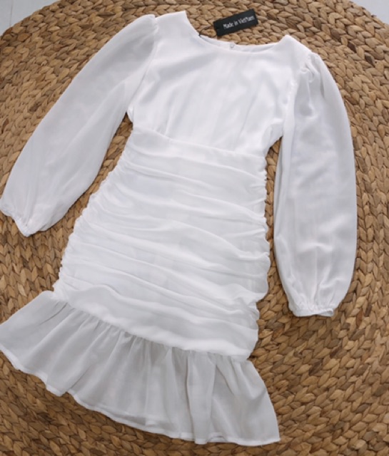 Đầm body nhún thân tay dài Tara dress - Đầm body đuôi cá đi tiệc (kèm ảnh thật) | BigBuy360 - bigbuy360.vn