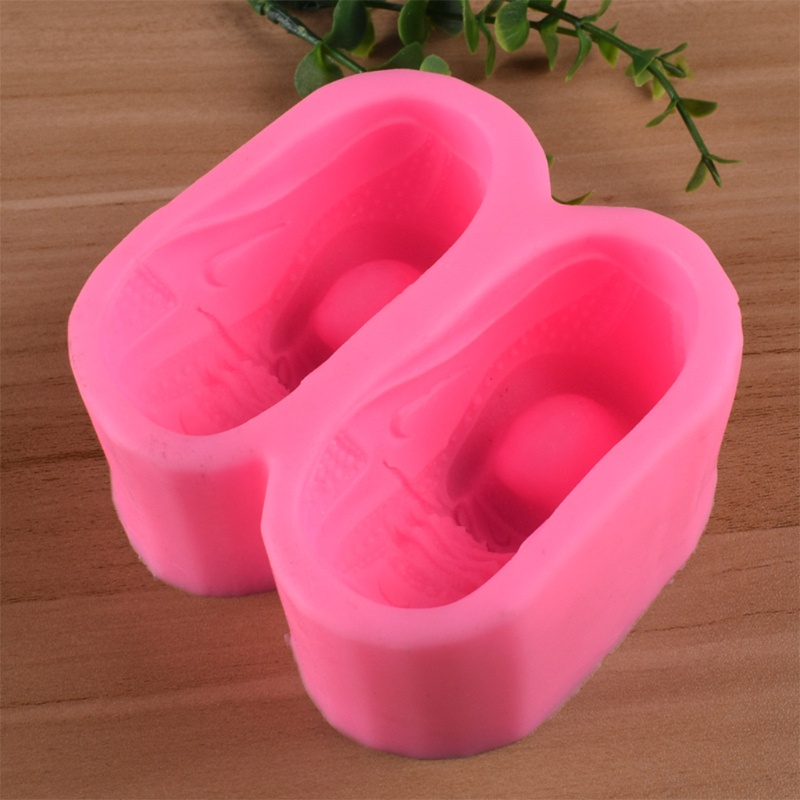 Khuôn Silicon Làm Bánh Kẹo Hình Đôi Giày 3d Dễ Thương