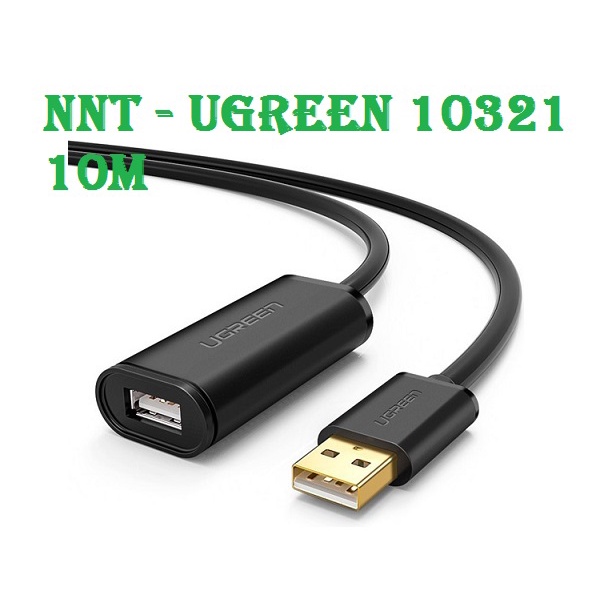 Cáp USB nối dài 10m có chíp khuếch đại chính hãng Ugreen 10321 cao cấp bảo hành 18 tháng