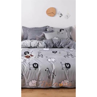 [HÀNG NHẬP KHẨU CAO CẤP] BỘ DRAP COTTON POLY MẪU NGỰA VẰN DỄ THƯƠNG